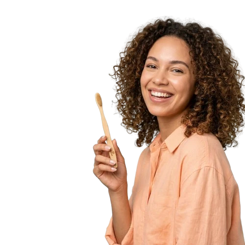 Paciente feliz de Clínica Dental en Costa Rica mostrando su sonrisa